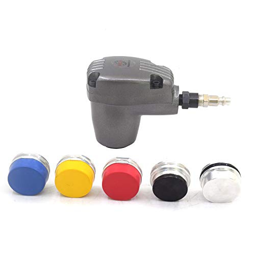 Air Palm Hammer Automatic Hammers Auto Handheld Pneumatic Hammer Dead Blow 1000 Stroke with 6 Tips Different Hardness Hammer Heads for Body Repair - WoodArtSupply