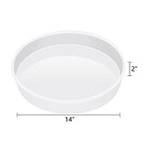 Fuerlun Large Resin Molds 14 Inch Round Silicone Molds for Table, Round Stool, Epoxy Resin Casting Molds for Big Tray, Clock, Resin Art, Gifts Fuerlun