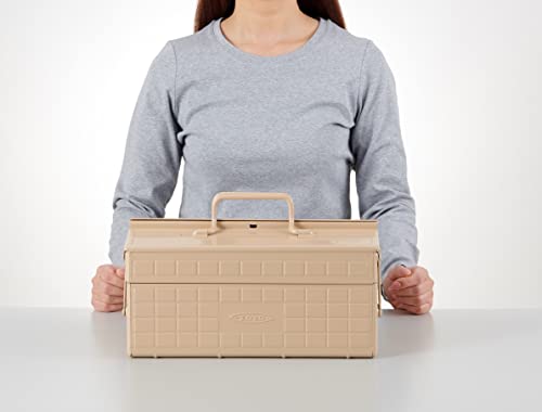 Toyo ST-350MG Steel 2-Tier Tool Box (Military Green) TOYO