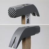KAKURI Small Hammer Milled Face 8.5 oz, Japanese Claw Hammer for Woodworking and Crafts, Heavy Duty Japanese Carbon Steel, Square Head with Nail KAKURI
