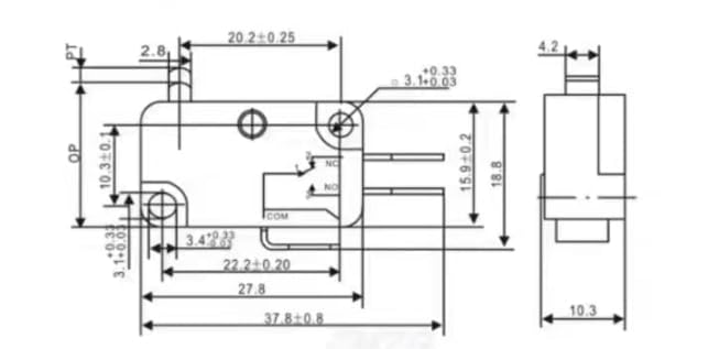 Fits Kobalt SWITCH ON/OFF FITS Sliding 12" Bevel Sliding Compound Miter Saw Anchilly
