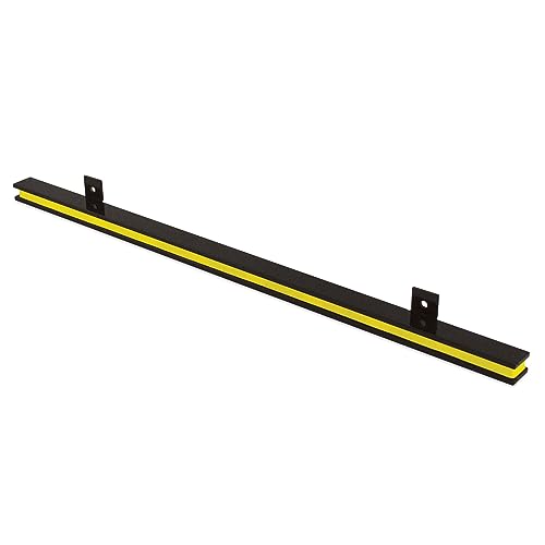 Master Magnetics 24” Heavy-Duty Magnetic Tool Holder, Easy-Install, 20-lb per inch Pull Force, Black Powder Coat with Yellow Stripe (AM1PLC) - WoodArtSupply