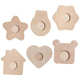 DECHOUS 30 Pcs Wooden Blank Photo Frame Star Picture Frame Diy Blank Wooden Frame Painting Craft Kit Blank Wood Picture Frame Unfinished Picture DECHOUS