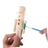 OFFSCH 1 Set White Nutcracker Home Decor Puppets Xmas Soldier Nutcracker Unfinished Wood Nutcracker Ornament Xmas Blank Nutcracker DIY Nutcracker OFFSCH