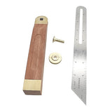 Aracombie Adjustable T-Bevel Gauge with Locking Button,T Bevel Sliding Angle Guage,Carpenter Square Measurement Tool Hardwood Handle with Metric and Aracombie