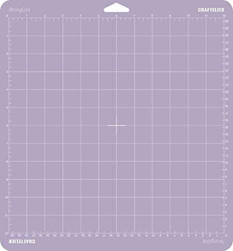 Craftelier - Reusable Cutting Mat with Strong Adhesion or Grip for Scrapbooking and Crafting | Compatible with Cricut Machines | Size 30,5 x 30,5 cm Craftelier