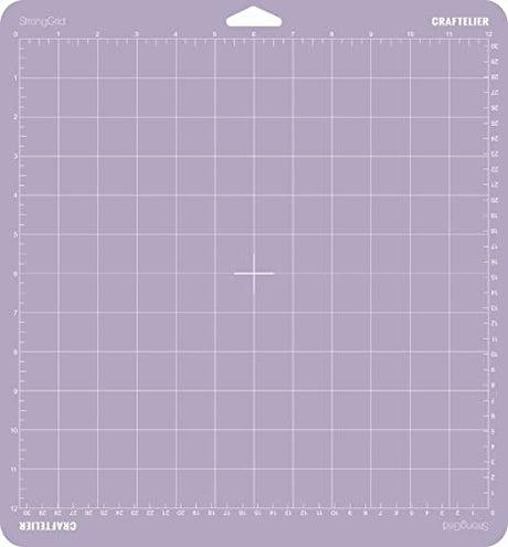 Craftelier - Reusable Cutting Mat with Strong Adhesion or Grip for Scrapbooking and Crafting | Compatible with Cricut Machines | Size 30,5 x 30,5 cm Craftelier