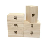 6 Pack Unfinished Wood Box Rectangle Crafts Wooden Box for Painting DIY Project (Outer: 5 x 6.7 x 3.1 in) Cregugua