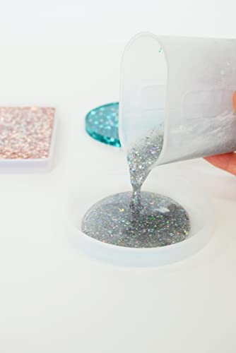 Art 101 Crafts Resin Glitter Coaster Kit, Assorted Colors, 6/Carton (40064) Art 101 USA
