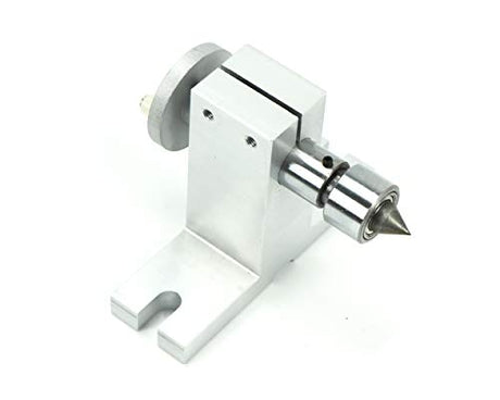 RATTMMOTOR K12-65mm Type Divding Head with 54mm Tailstock, Reducing Ratio 4:1 CNC 4th-Axis A-Axis Rotation-Axis, Indexing Head+K02-63mm 4 Jaw RATTMMOTOR