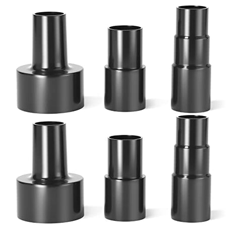 MEANLIN 6 Pieces Universal Vacuum Hose Adapter Kit, 1-3/8" to 1-1/4", 2-1/2" to 1-1/4", 1-1/4" to 1-3/8" to 1-1/2", Plastic Vacuum Hose Connector MEANLIN