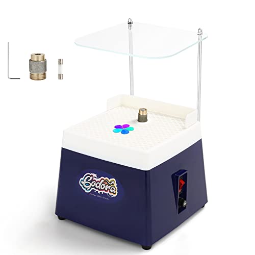 Godora Stained Glass Grinder, Mini Stained Glass Kit with 5/8" & 1" Grinder Bits, Widely Used for Glass Processing Arts and Decoration Godora