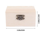 Healifty 3pcs Boxes Jewelry Box White Embryo Wood Painted Jewelry Organizer Tray Unfinished Wood Crates Rings Storage Organizer Kids Jewelry Healifty