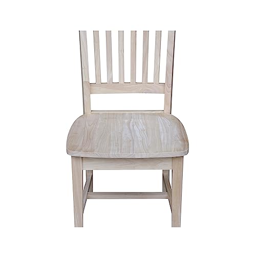 International Concepts Pair of Mission Side Chairs, Unfinished IC International Concepts