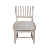 International Concepts Pair of Mission Side Chairs, Unfinished IC International Concepts