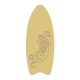 Surfboard Design by Lines Cutout Unfinished Wood Summer Nautical Beach Door Hanger MDF Shape Canvas Style 1 Art 3 (18") Diverse Woodworking