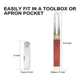 ALOEU Sliding T-Bevel Gauge Protractor 4 Inch Mini Bevels Angle Adjustable Carpenter Bevels Finder for Woodworking ALOEU