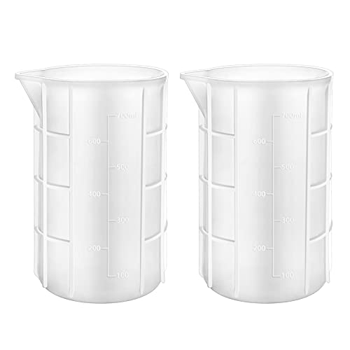 Gartful 700ml Extra Large Silicone Measuring Cups, Resin Mixing Cups for Epoxy, Jewelry Casting Molds, Acrylic Paint Pouring, Nonstick Reusable Craft Gartful