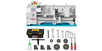 VEVOR Metal Lathe 8.7 x 29.5 Inch/220 x 750MM Mini Metal Lathe 1.1KW Infinitely Variable Speed Mini Lathe Machine LED Screen for Counter Face Turning - WoodArtSupply