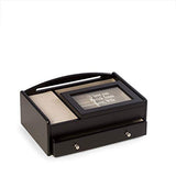 Bey-Berk Custom Personalized Solid Wood Valet Organizer with Large Smartphone and Tablet Charging Station Bey-Berk