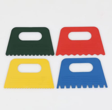 4-Piece Plastic Scraper Paint Scraper Emooqi