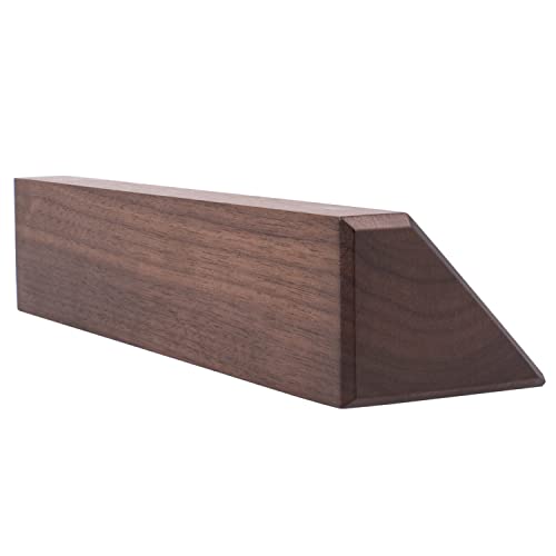 ExcelMark Blank Wood Desk Nameplate - 2" x 8" (Walnut) ExcelMark