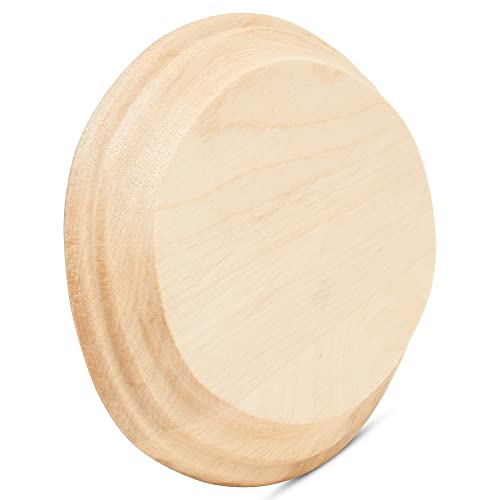 Oval Wood Coasters 5 inch, Pack of 2 Wooden Ornaments for Crafts, Unfinished Wood Crafts, Natural Wood Slices, by Woodpeckers Woodpeckers