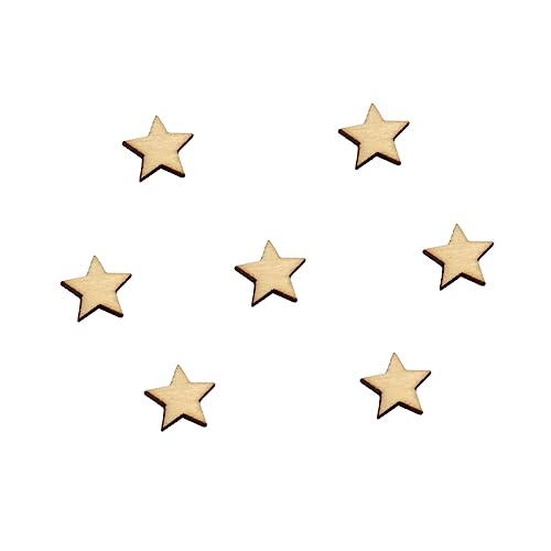 COHEALI Log Discs Log Slices DIY Wood Slices Star Wood Discs Wooden Decorate Blank COHEALI