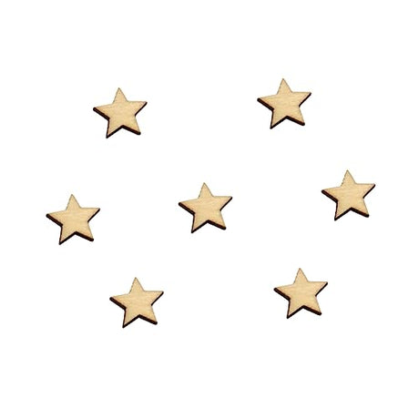 COHEALI Log Discs Log Slices DIY Wood Slices Star Wood Discs Wooden Decorate Blank COHEALI