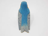 Selsela Barn Swallow Bird Figurine Home Decoration Art Statue Blue Miniature Wood Carved Small Animal Selsela