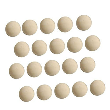 ABOOFAN 200 Pcs Unfinished Wooden Beads Half Wood Balls Half Wooden Beads 20mm Unfinished Wooden Balls DIY Garland Beads Wooden Half Balls Gnome