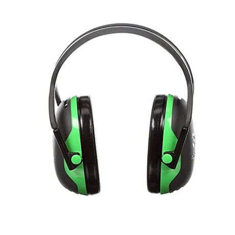 3M Peltor X1A Over-the-Head Ear Muffs, Noise Protection, NRR 22 dB, Construction, Manufacturing, Maintenance, Automotive, Woodworking,Green 3M Personal Protective Equipment