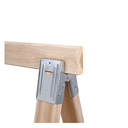 2-Piece Heavy Duty Sawhorse Brackets with 400Lb / 180Kg Capacity (One Pair), TARP-TL-02 ucostore