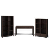 SIMPLIHOME Hollander SOLID WOOD 60 inch Wide Home Office Desk, Writing Table, Workstation, Study Table Furniture in Warm Walnut Brown with 2 Drawers SIMPLIHOME