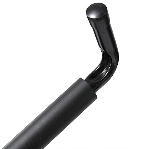 Ihomepark Overhead Garage Storage Hooks, Heavy Duty Ceiling Mounted Garage Utility Hanging Rack for Lumber Bike Tools, Black Ihomepark