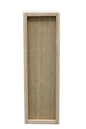 Creative Hobbies® Unfinished Wooden Pencil, Pen, Stash, Trinket Storage Box with Slide Top