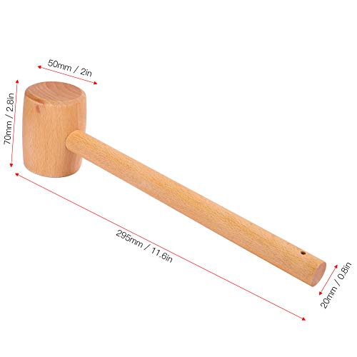 Mallet, Stable Wooden Hammer, Durable High Hardness for Wood Carving for woodworking