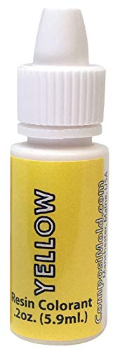 Yellow Epoxy Pigment (Colorant, Dye, Tint) 6cc (0.2 oz.) ComposiMold