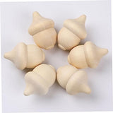 VILLCASE 3 Sets 26 Wooden Toys Wooden peg Dolls Wooden Craft Bowls Unfinished Wood Toys for Crafts Acorns Peg Doll Wedding Decoration Natural VILLCASE