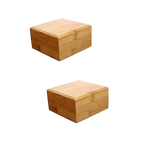 MAGICLULU 2 Pcs Wooden Storage Box Treasure Chest Unfinished Wooden Chest Jewelery Organzer Tarot Unfinished Wood Crates Blank Wooden Storage Bins MAGICLULU