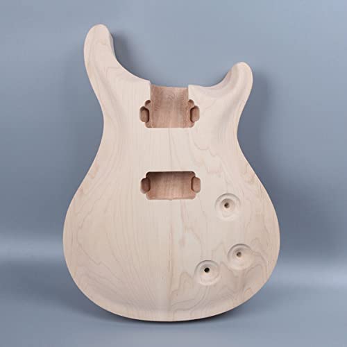 Electric guitar body Blank Maple Mahogany Solid wood Set In DIY Electric Guitar Body Unfinished For PRS Style Guitar body Replacement - WoodArtSupply