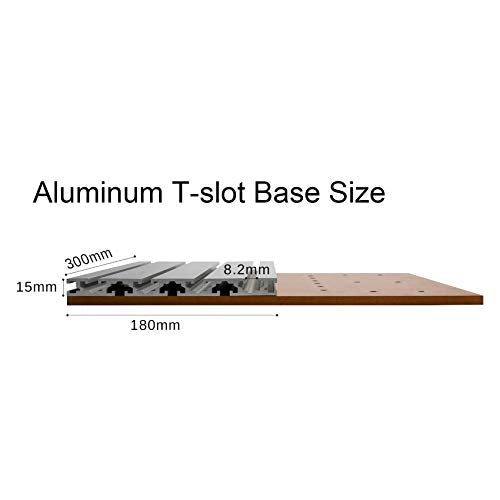 Genmitsu T-Slot Table 3040 Extension Aluminum Spoilboard, Work with 3018 Y-Axis Extension Kit, Compatible with 3018-PROVer/3018-PROVer Mach3/3018-MX3 - WoodArtSupply