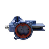 Nakkaa 5" Bench Vise Ductile Cast Iron Bench Vise with 360° Flexible Swivel Locking Base Heavy Duty Home Work 5 Inch Bench Vice Nakkaa