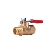 WYNNsky 1/4" Heavy Duty Air Compressor Brass Ball Valve Shut Off Switch, 1/4 Inch Male And Female NPT Thread Pipe Fitting WYNNsky