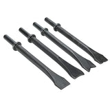 8pcs Smoothing Air Hammer Pneumatic Chisels Tools, 7pcs 0.401'' (10mm) Shank Heavy Duty Pneumatic Air Hammer Chisels High Carbon Steel Accessories YaeKoo
