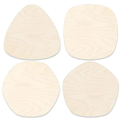 Wooden Social Icon Shapes for Craft, Unfinished Wood Crafts 11 Different  Shapes, 3 mm Thick Plywood, Splinter Free Pre Sanded, Ideal for All Types  of