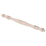 Mxfans 4 pieces Unfinished Wood Natural Cutout Wooden Spindle 27.5cm Length Mxfans