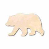 Unfinished Wood Grizzly Bear Shape - Animal - Craft - up to 24" DIY 8" / 1/4" 24 Hour Crafts