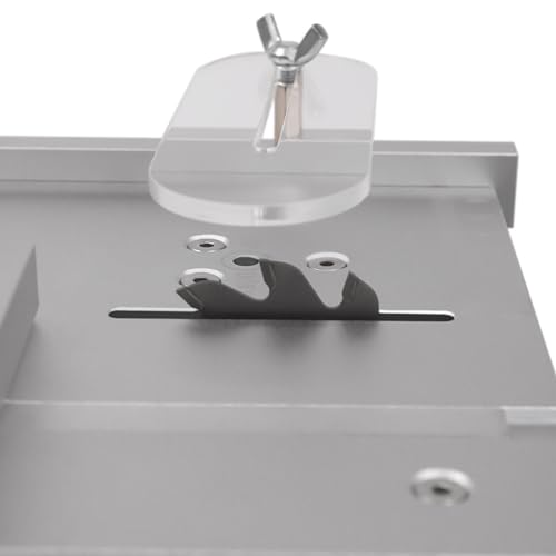 Bachin Mini Hobby Table Saw Handmade Woodworking Bench Saw 1/2" Adjustable Cut Depth, Seven Speed Adjustable Power Supply, Small Hobby Table Saw for BACHIN