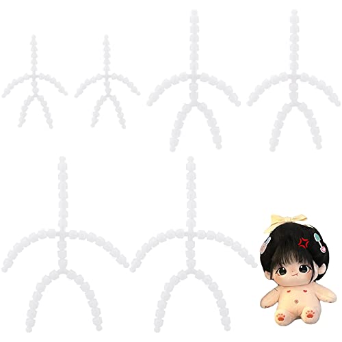 PH PandaHall 6pcs Body Joint Skeleton 3 Sizes Figure Movable Skeleton Plastic Joint Jeton Ball Socket Teddy Bear Connectors Soft Making Limbs and PH PandaHall